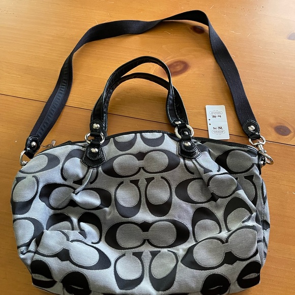 NEW Coach Moonlight Pop Sig Sat Lurex Rocker $278 - Picture 3 of 6